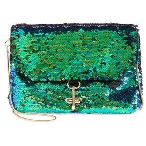 NWOT Deux Lux Ariel sequin crossbody clutch